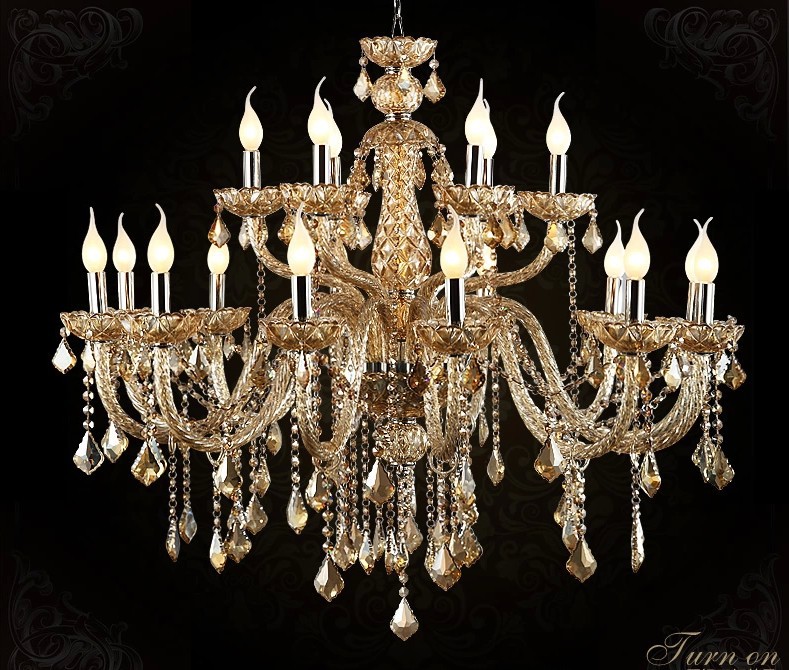 k9 crystal chandeliers lighting,foryer chandelier crystals 18lights crystal chandelier champagne finishing