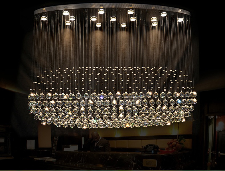 l1500mm w50mm modern k9 crystal ball style pendant lamp crystal chandelier led clear crystal pendant lamps ac guaranteed