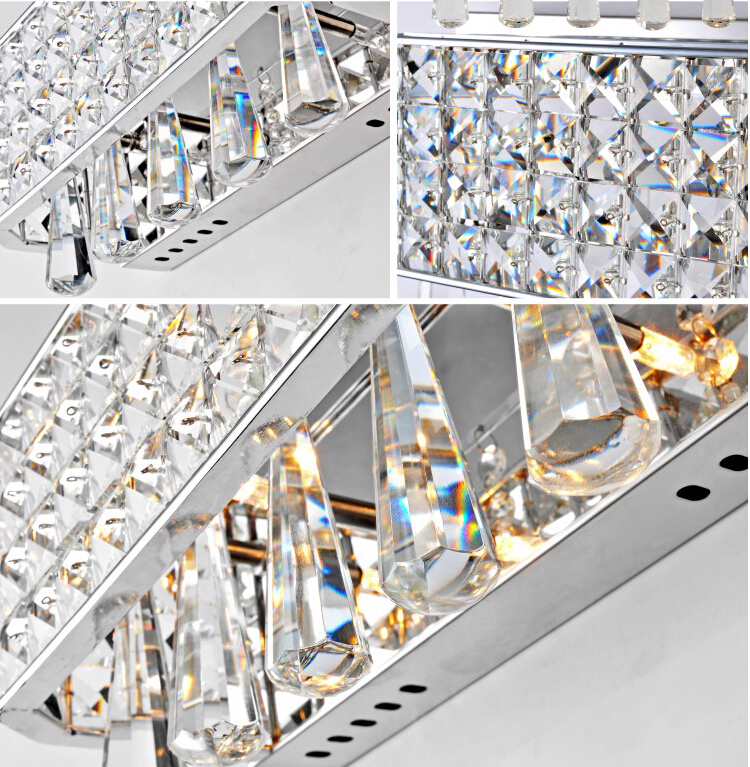 l290mm w190mm led crystal wall lamp wall sconce bedside living room wall light with k9 crystal guaranteed + !