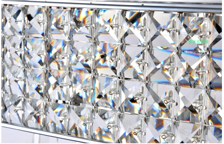 l290mm w190mm led crystal wall lamp wall sconce bedside living room wall light with k9 crystal guaranteed + !