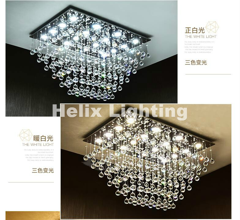 l80cm led modern crystal ceiling light for living room luminarias para sala plafon led crystal ac ceiling lighting