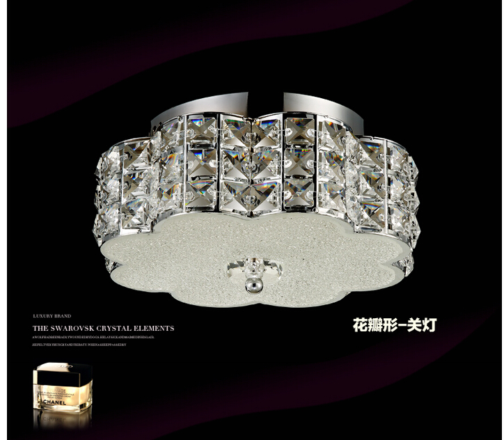 led ceiling lamp new arrival ac flush mount ceiling lights modern style led k9 crystal ceiling lamp d280mm