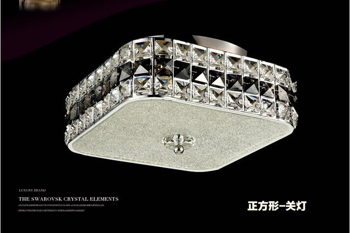 led ceiling lamp new arrival ac flush mount ceiling lights modern style led k9 crystal ceiling lamp d280mm