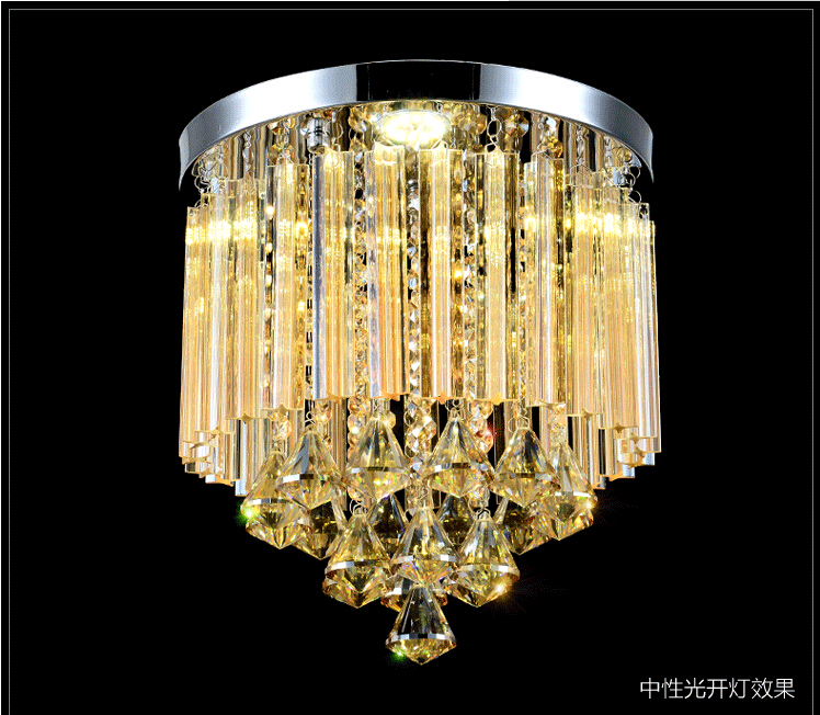 led ceiling lamp ! round k9 crystal chandelier for aisle / hallway / entrance / dining room ceiling lamp lighting