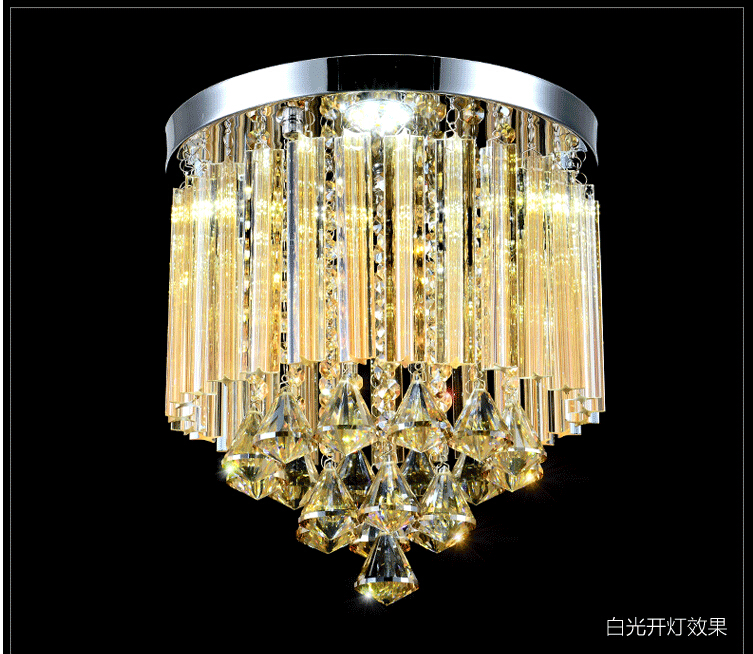 led ceiling lamp ! round k9 crystal chandelier for aisle / hallway / entrance / dining room ceiling lamp lighting