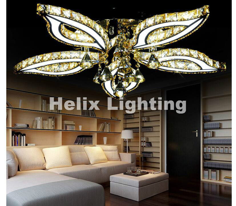 led crystal ceiling lamps led celling lamps luxury modern design crystal lighting for home decoration lighting