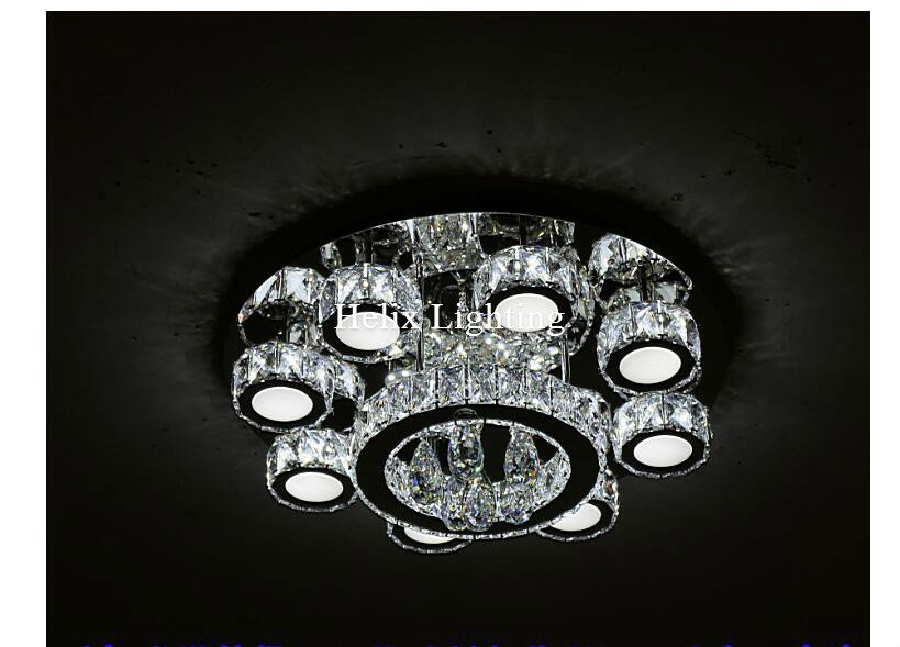 led crystal ceiling light fixture ac ring k9 crystal flush mounted lighting clear crystal led lighting