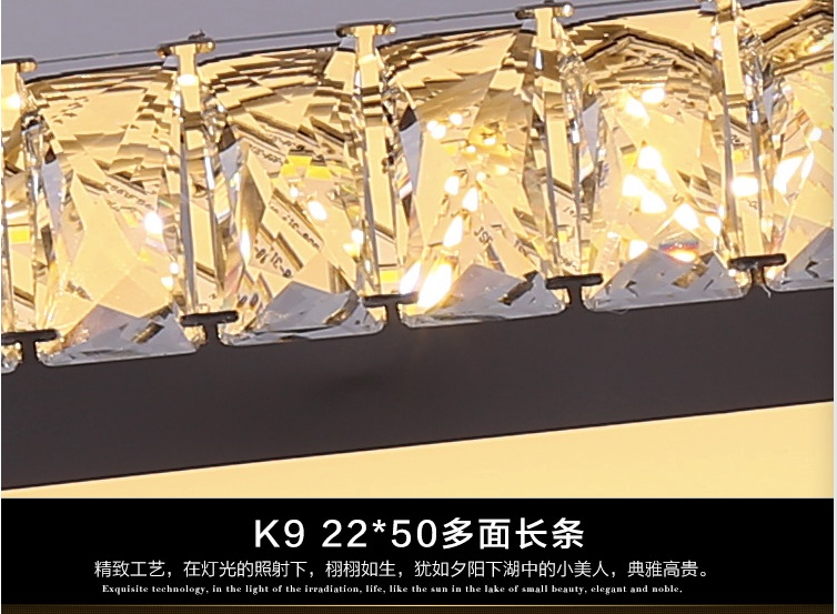 led crystal pendant light 1 ring suspension pendant lamp fast ready in stocks