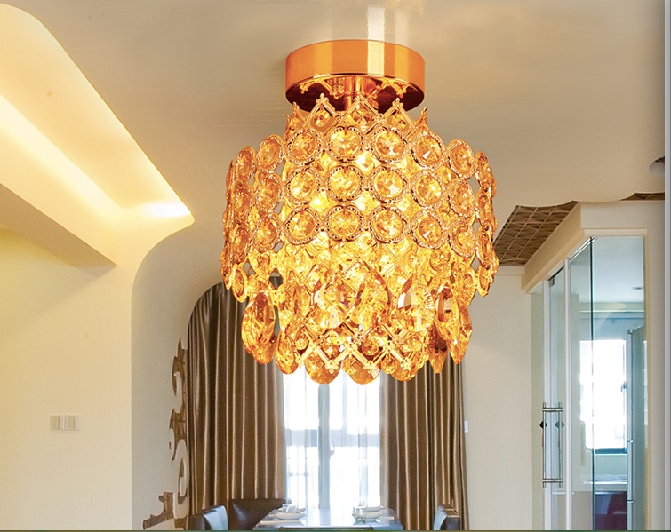 led crystal pendant light pendant lamp for home modern k9 e14 living room bedroom crystal lamp shade decoration