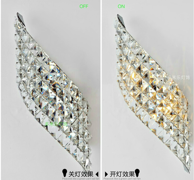 led crystal wall lamps wall sconce modern led crystal lamp light with 2l home indoor outdoor lighting decoration