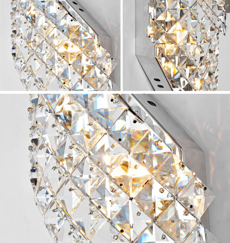 led crystal wall lamps wall sconce modern led crystal lamp light with 2l home indoor outdoor lighting decoration