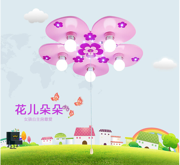 led flower children ceiling lamps creative personality cartoon klds ceiling lighting d550mm ac remote controlling