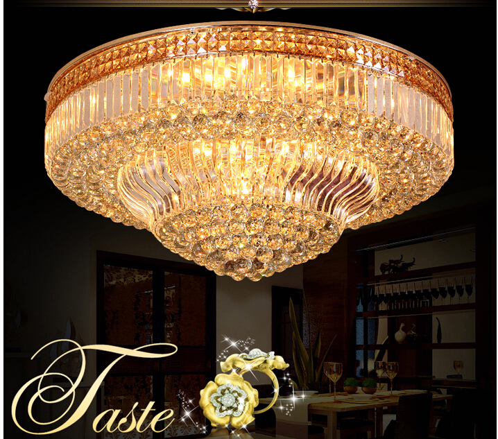 led golden d800mm crystal ceiling lamp k9 modern crystal lamp luxury crystal ceiling lamp e14 ac guaranteed