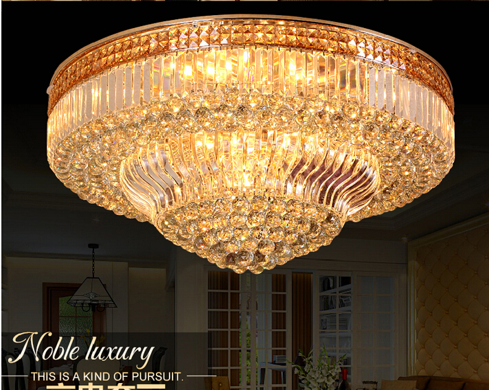 led golden d800mm crystal ceiling lamp k9 modern crystal lamp luxury crystal ceiling lamp e14 ac guaranteed