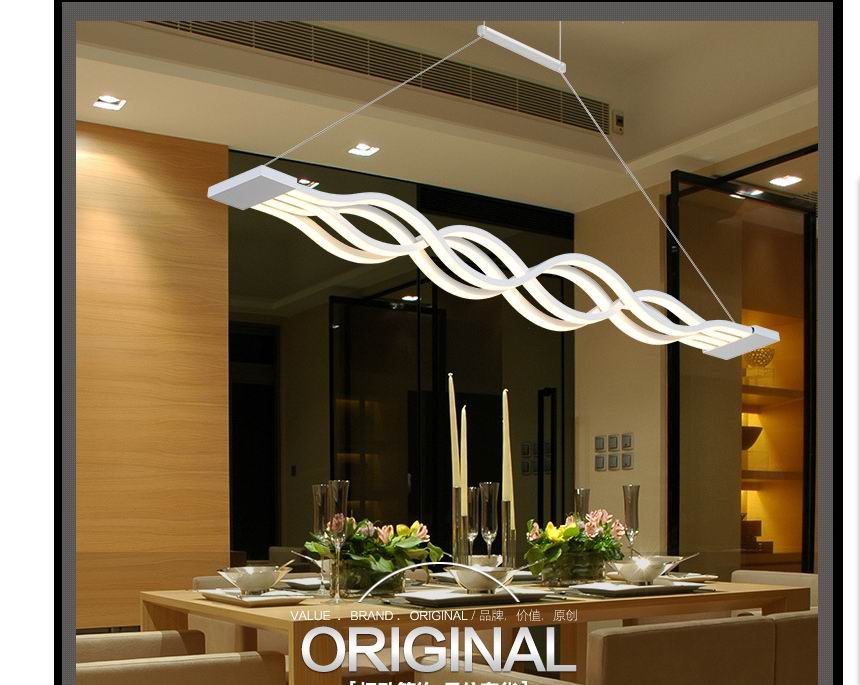 led pendant lamps led pendant modern simple newest wave design 40w/80w excellent acrylic indoor home lighting