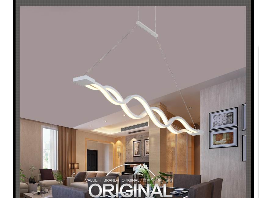 led pendant lamps led pendant modern simple newest wave design 40w/80w excellent acrylic indoor home lighting