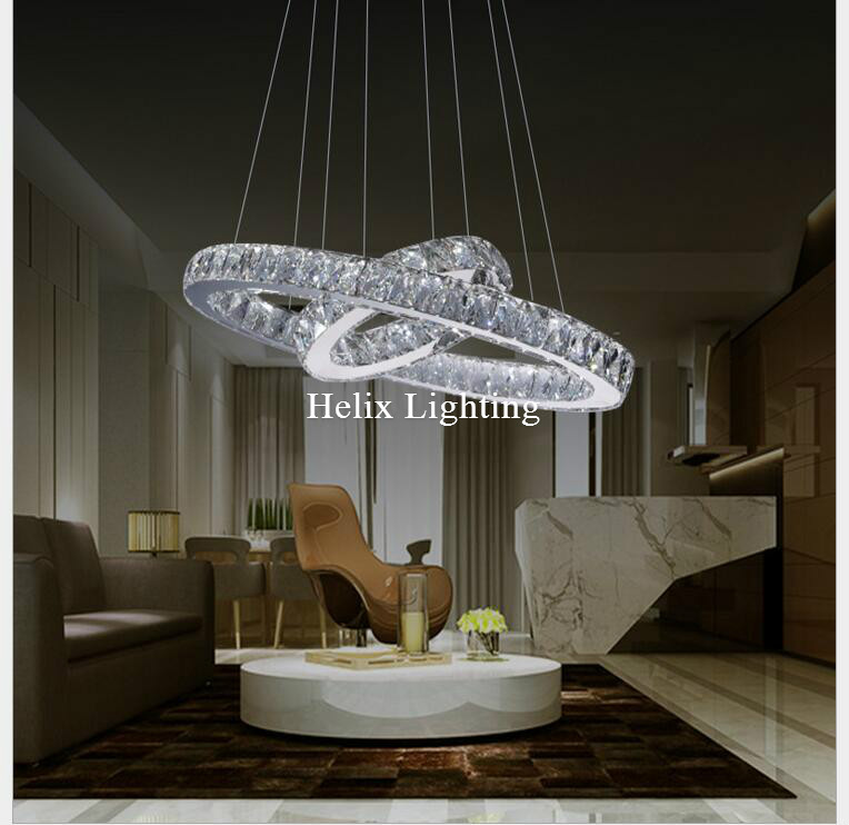 led pendant light crystal lamp fixtures dining room home el cafe ac110-240v round k9 crystal lamp lighting