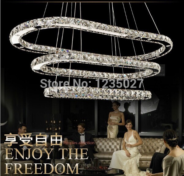 led pendant lights lampscrystal lights modern led lamps fashion circle lighting led white