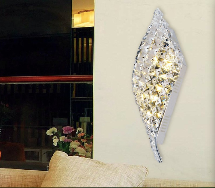 led wall lamp modern wall lamp k9 crystal sconce led el bedroom stairs home indoor decoration fixtures