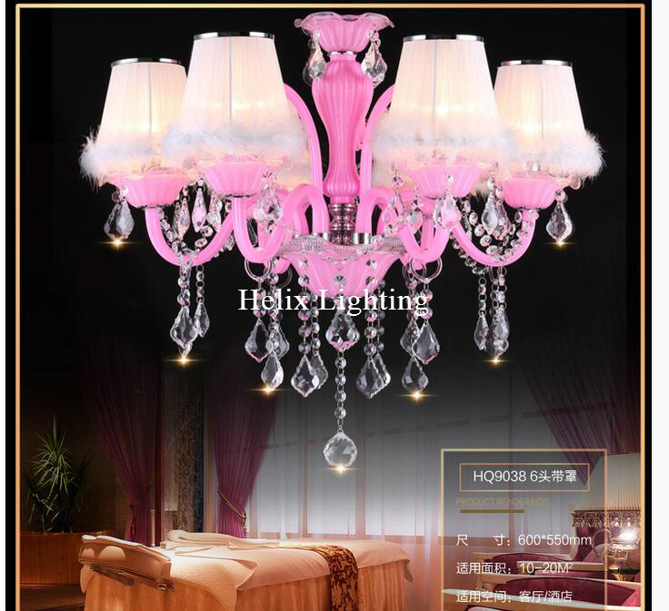 lovely pink k9 clear crystal chandelier lustre crystal chandelier optional lustres de cristal chandelier ac guaranteed