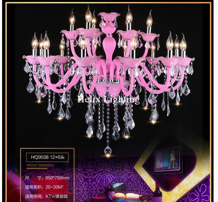 lovely pink k9 clear crystal chandelier lustre crystal chandelier optional lustres de cristal chandelier ac guaranteed