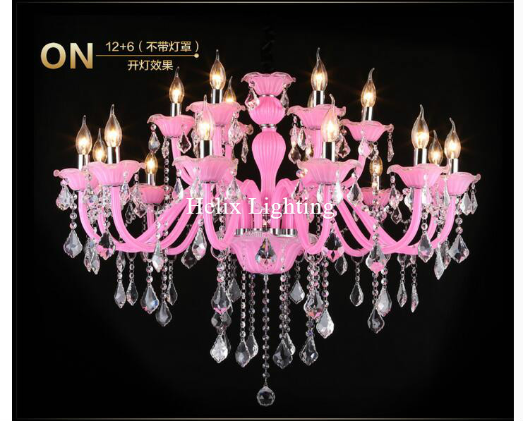 lovely pink k9 clear crystal chandelier lustre crystal chandelier optional lustres de cristal chandelier ac guaranteed