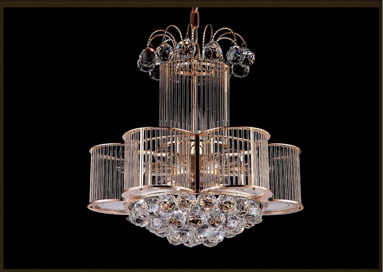 luxury modern k9 crystal chandelier for living room restaurant store ac 110-240v with bulbs d500mm