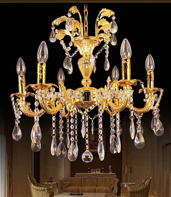 maufature royal empire golden crystal chandelier light french crystal lights d650mm x h550mm