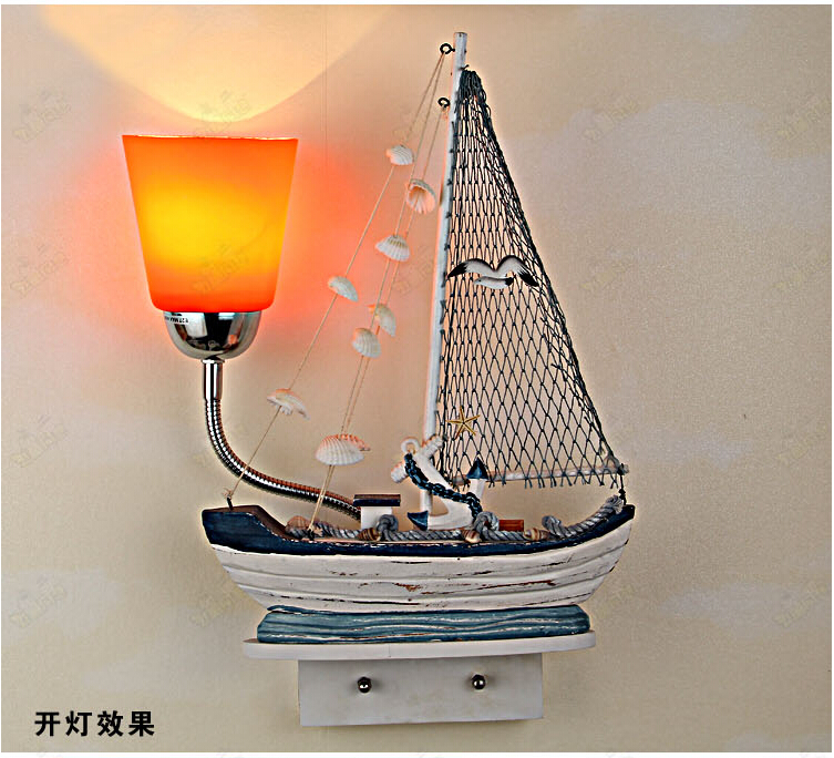 mediterranean sea style wall lamp children room wall light bedside lamp led children wall lamp lighting