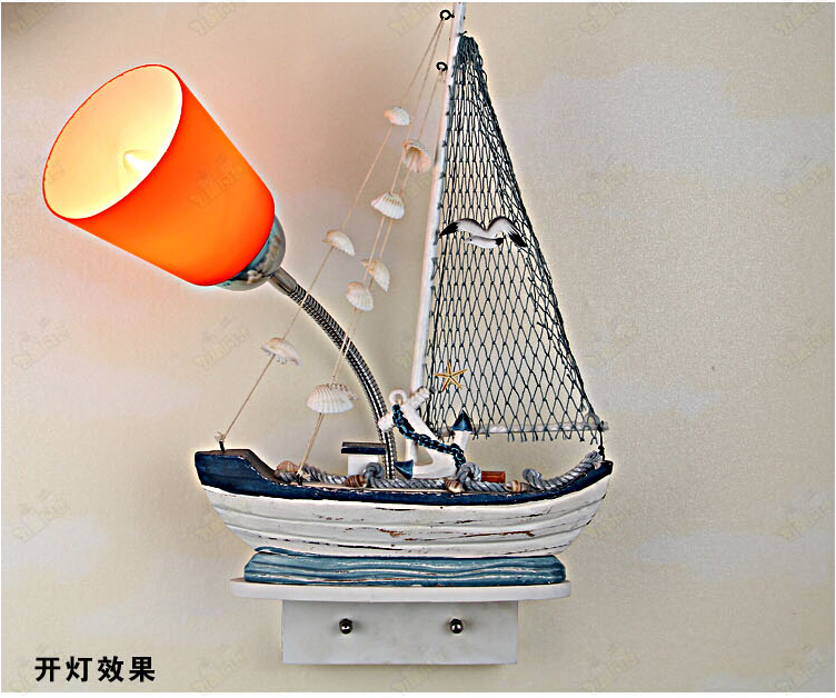 mediterranean sea style wall lamp children room wall light bedside lamp led children wall lamp lighting