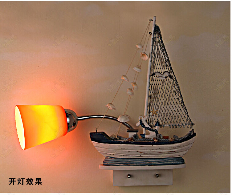 mediterranean sea style wall lamp children room wall light bedside lamp led children wall lamp lighting