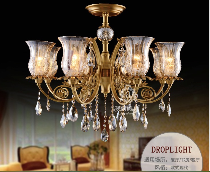 modern brass crystal chandelier light fixture crystal lustre hanging lamp with top class k9 crystal lighting