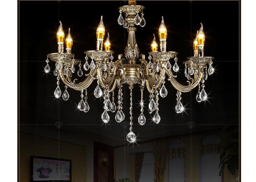 modern chandelier light antique iron brass color lighting modern decoration iron chandelier ac guaranteed