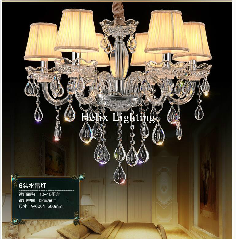 modern clear k9 crystal chandelier lights lamp for living room light lighting fixture ac indoor pendant lighting