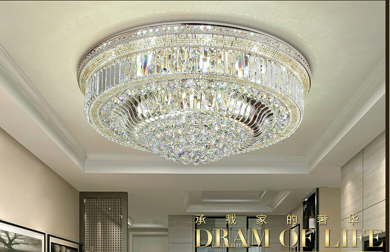 modern crystal ceiling lamp light home decorative lustres light crystal lighting fixture e14 110v/220v