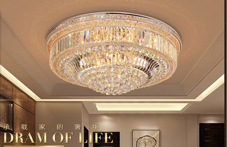 modern crystal ceiling lamp light home decorative lustres light crystal lighting fixture e14 110v/220v