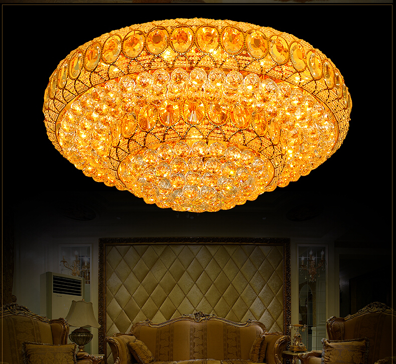 modern crystal ceiling lamp lustre living roomlights dia600*h270mm e14 110v/220v ac guaranteed