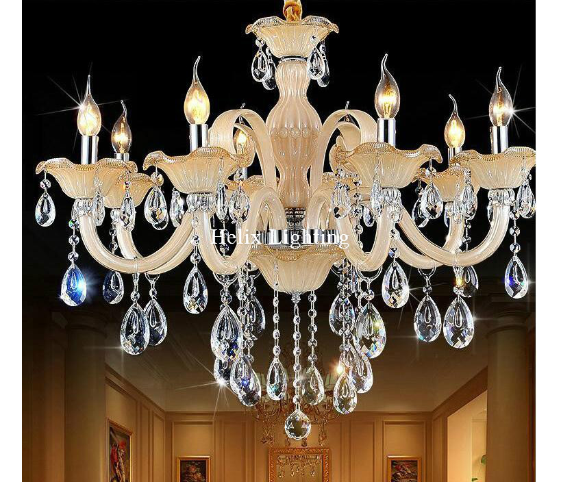 modern crystal chandelier living room lustres de cristal ac e14 decoration chandeliers home lighting indoor lamp