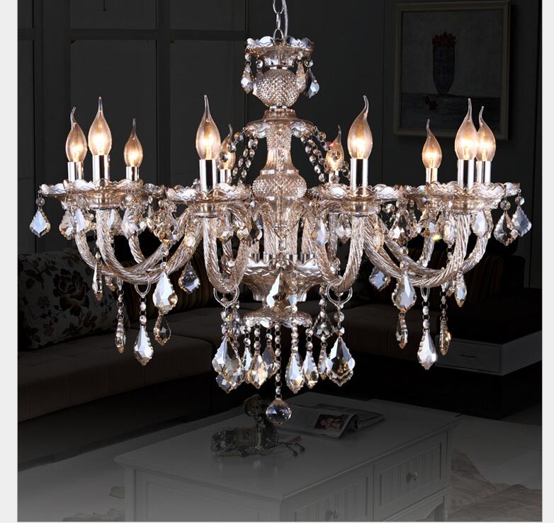 modern crystal chandelier living room lustres de cristal decoration tiffany pendants and chandeliers home lighting