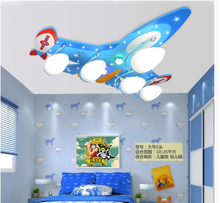 modern cute children's bedroom airplane design led ceiling light kids room decorative ceiling lamp fixture