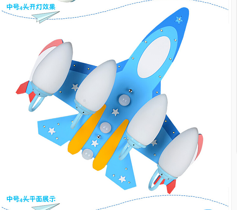 modern cute children's bedroom airplane design led ceiling light kids room decorative ceiling lamp fixture