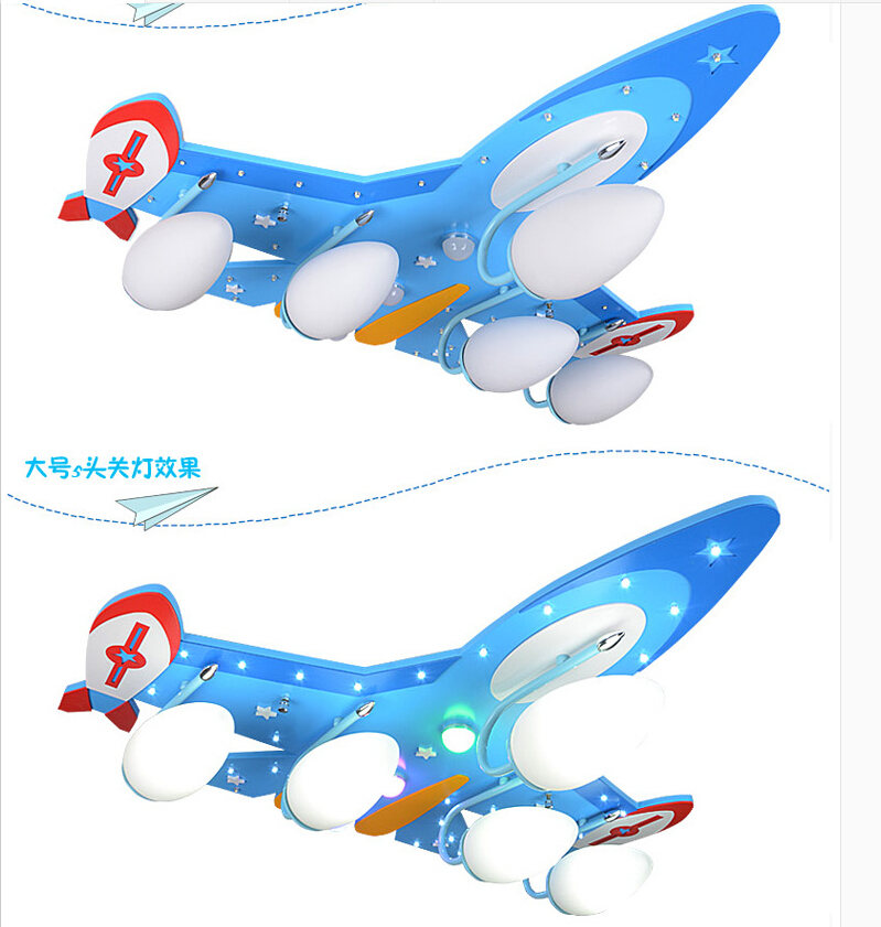 modern cute children's bedroom airplane design led ceiling light kids room decorative ceiling lamp fixture