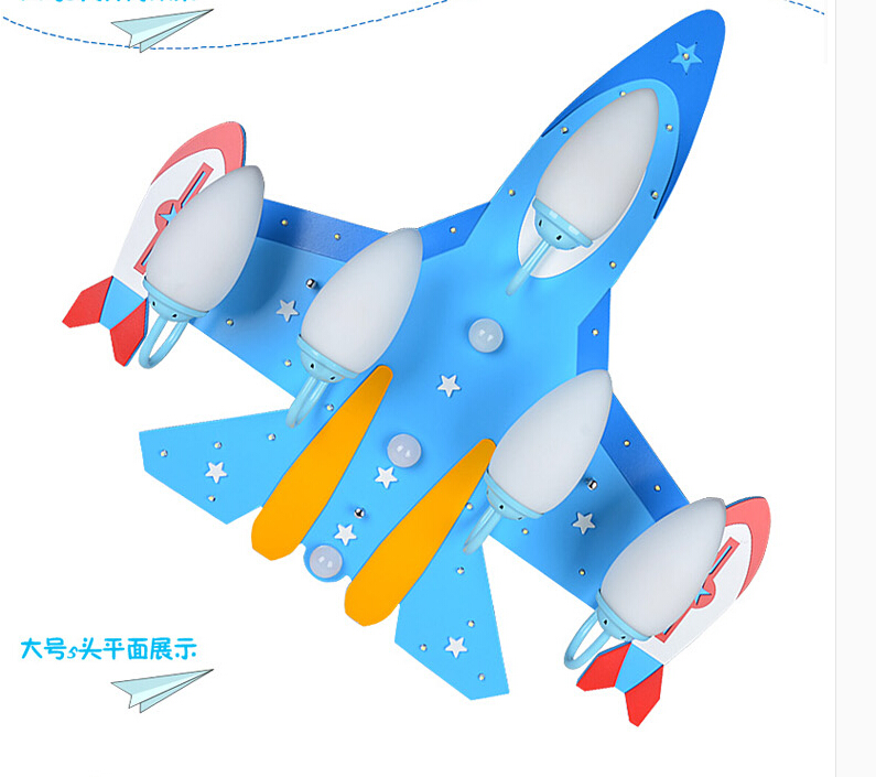 modern cute children's bedroom airplane design led ceiling light kids room decorative ceiling lamp fixture