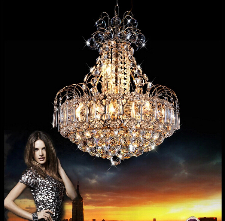 modern d480mm luxury k9 crystal chandelier lamp k9 clear crystal el hall light led crystal pendant guaranteed