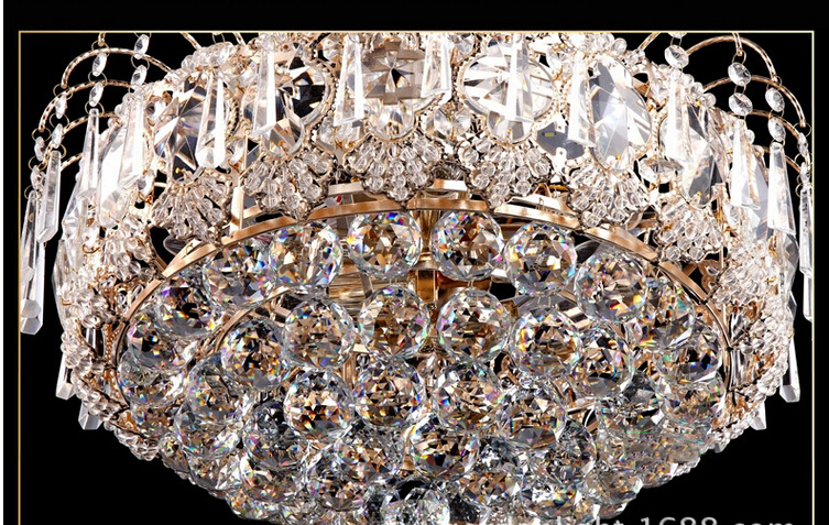 modern d480mm luxury k9 crystal chandelier lamp k9 clear crystal el hall light led crystal pendant guaranteed