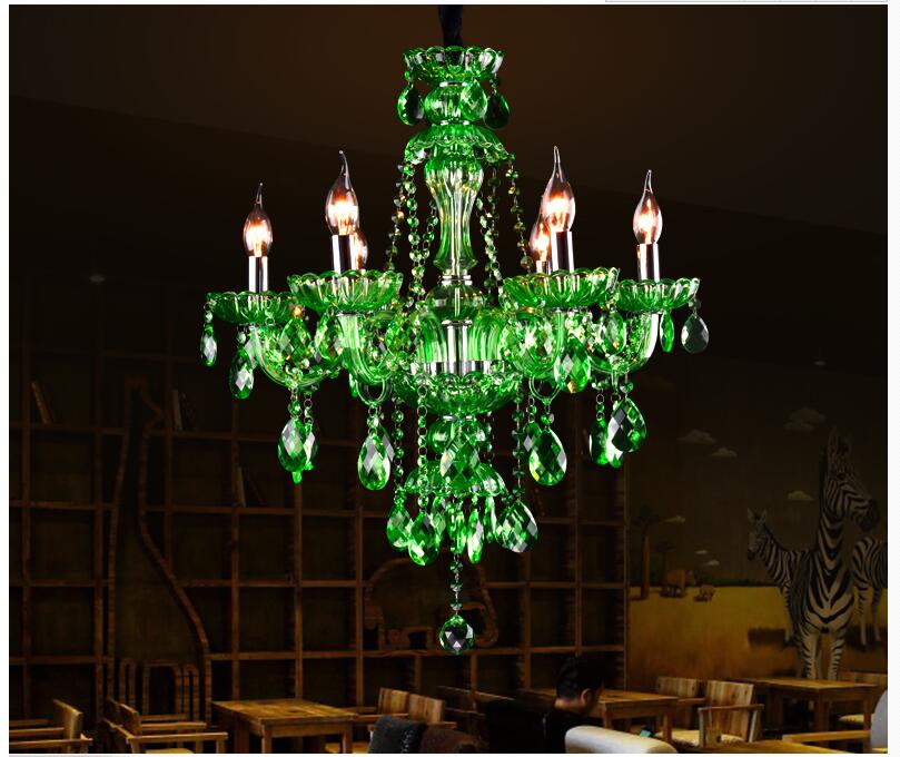 modern european green crystal chandelier lighting tiffany crystal chandelier for bedroom dinning room lounge light