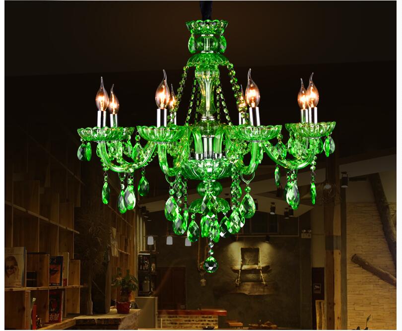 modern european green crystal chandelier lighting tiffany crystal chandelier for bedroom dinning room lounge light