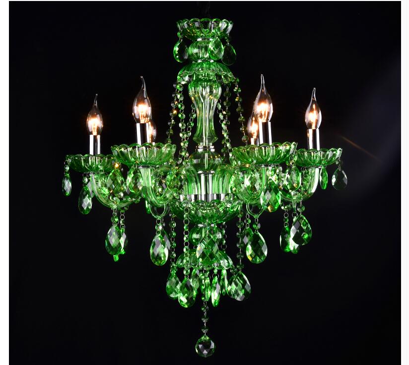 modern european green crystal chandelier lighting tiffany crystal chandelier for bedroom dinning room lounge light