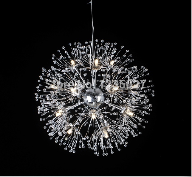 modern k9 crystal chandelier light decoration luminaire k9 crystal ball design g4 220v