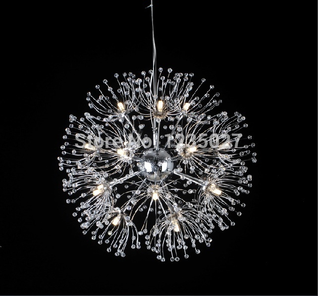 modern k9 crystal chandelier light decoration luminaire k9 crystal ball design g4 220v